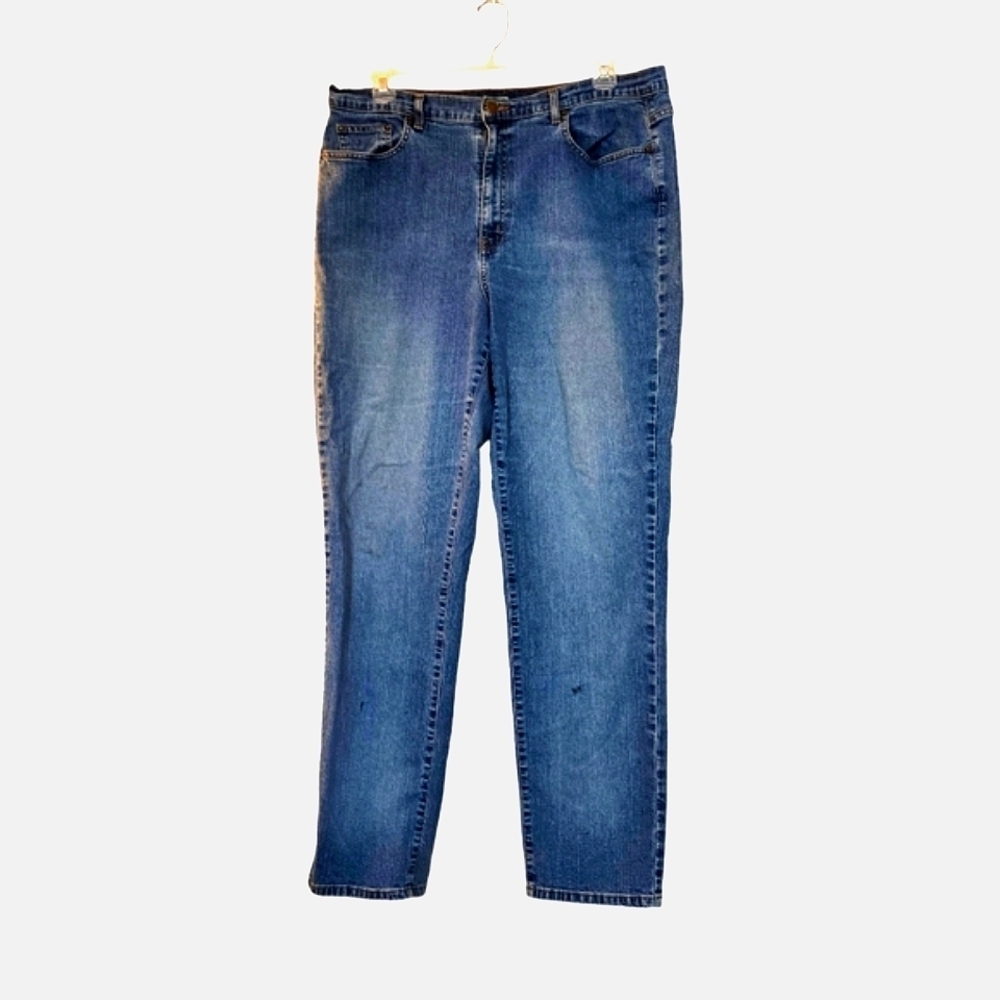 Venezia Women's Jeans Plus Size 22W Tall Stretch Cotton No Holes